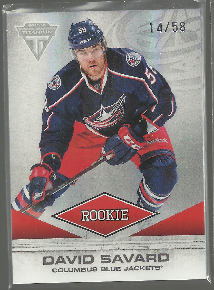 2011-12 Panini Titanium #125 David Savard 14/58 RC (image for) 2011-12 Panini Titanium #125 David Savard 14/58 RC